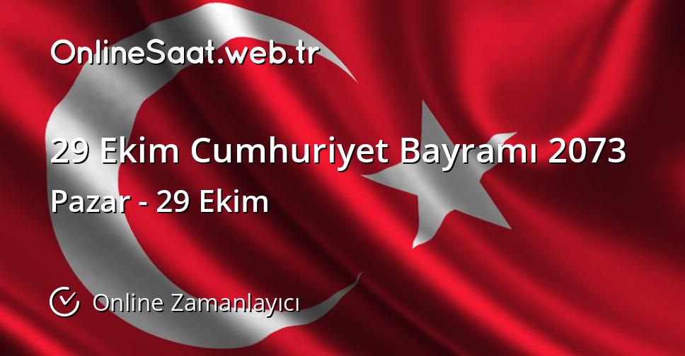 29 Ekim Cumhuriyet Bayramı 2073